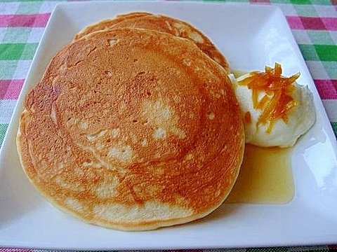 卵不使用 食べきり イーストのパンケーキ